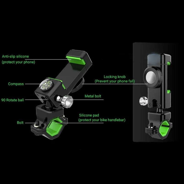 Zore Q003 Bisiklet Telefon Tutucu - 7