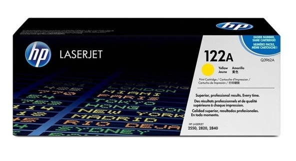 Tonersepeti Hp 122A-Q3962A Sarı Orjinal Toner