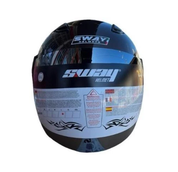 Sway Xbyc 700 Yarı Camlı Elektrikli Bisiklet Motosiklet Ve Scooter Kaskı 2XL Beden Kahve - 3