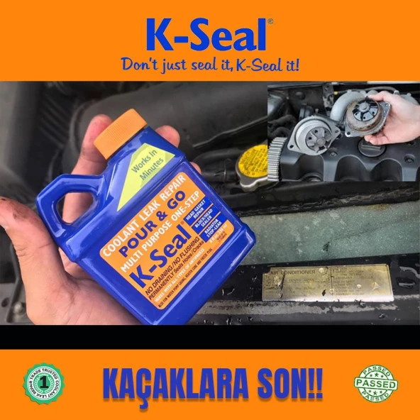 K-Seal Çok Amaçli Sivi Sogutma Sivisi Radyatör Kaçak Kalici Onarim 236ml - 8