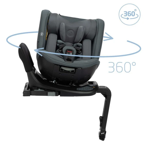 Maxi-Cosi Spinel 360 S Derece Dönebilen Yatabilen İsofix'li 0-36 Kg Oto Koltuğu Authentic Graphite - 7