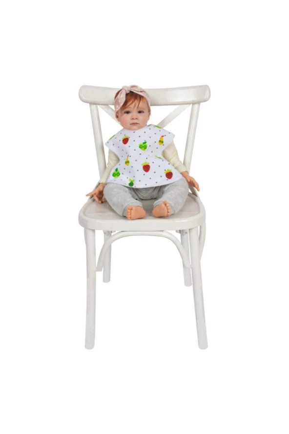 Sevibebe Giymeli Havlu Mama Önlüğü Sevimli Meyveler - 2