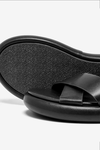 Only Minimalist Deri Düz Sandalet - Kayışlı - Günlük - 2