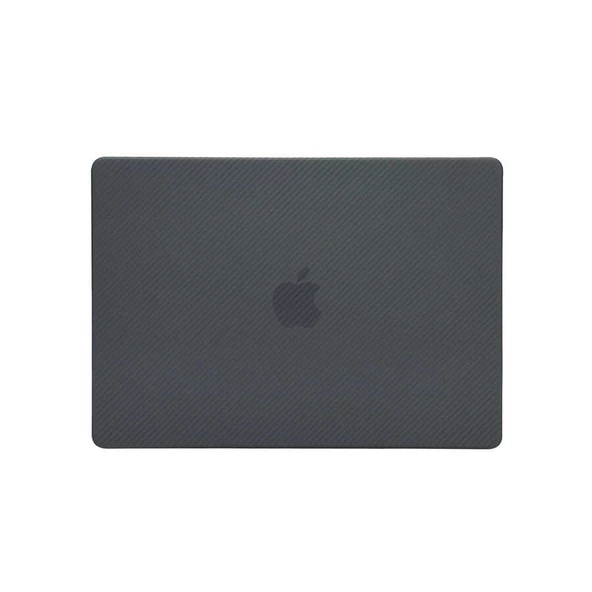 Apple Macbook 13.3' Pro 2020 A2338 Zore MSoft Carbon Fiber Tasarımlı Kapak - 4
