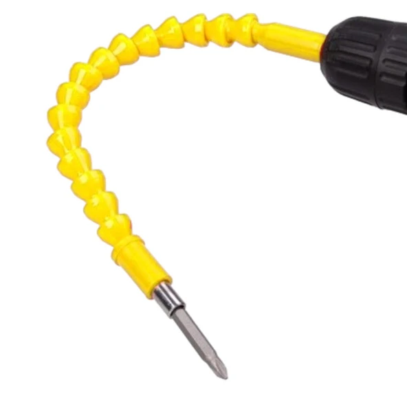 Vida Sıkma Sökme Akrobat Kıvrılabilir Eğilebilir Bits Uç Vidalama Torx Yıldız Düz Uçlar 12 Parça - 2