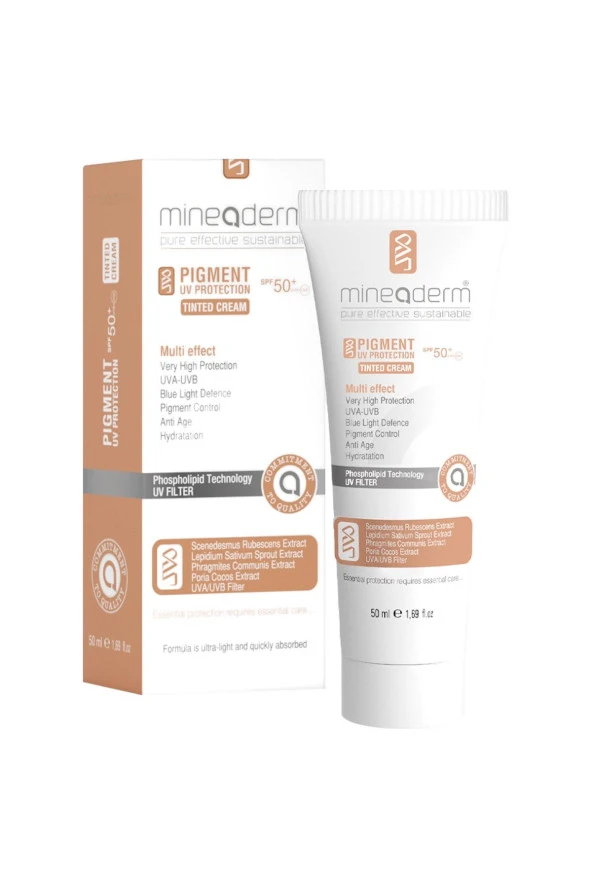 Mineaderm Pigment UV Protection SPF 50+ Tinted Cream 50 ml - Resim 2