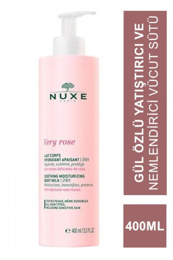 Nuxe Very Rose Soothing Moisturizing Body Milk 400 ml