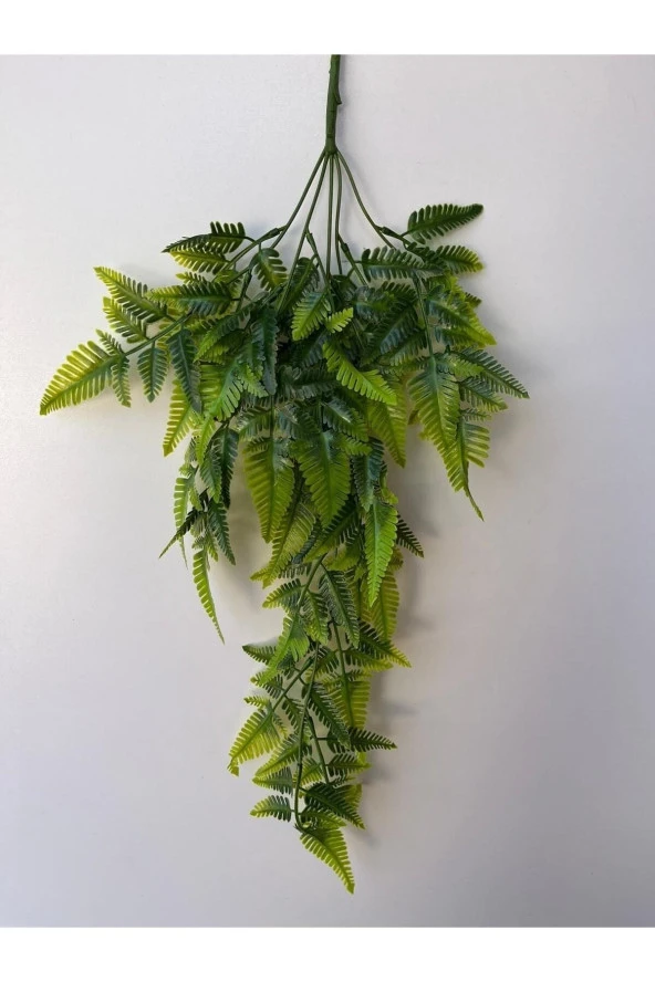 HN- 60 Cm 5 Dallı Demet Yapay Sarkan Bitki Eğreltiotu , Dikey Bahçe Dekorasyon Yapay Tavan Salkımı