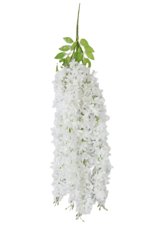 HN- Sarkan Beyaz Akasya Çiçek 4 Dallı  80 Cm.