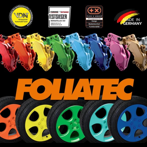 Foliatec Jant Metal Sprey Folyo Yüzey Kaplama Seti 2x400ml. Tunç Metalik Gri Mat - Resim 5