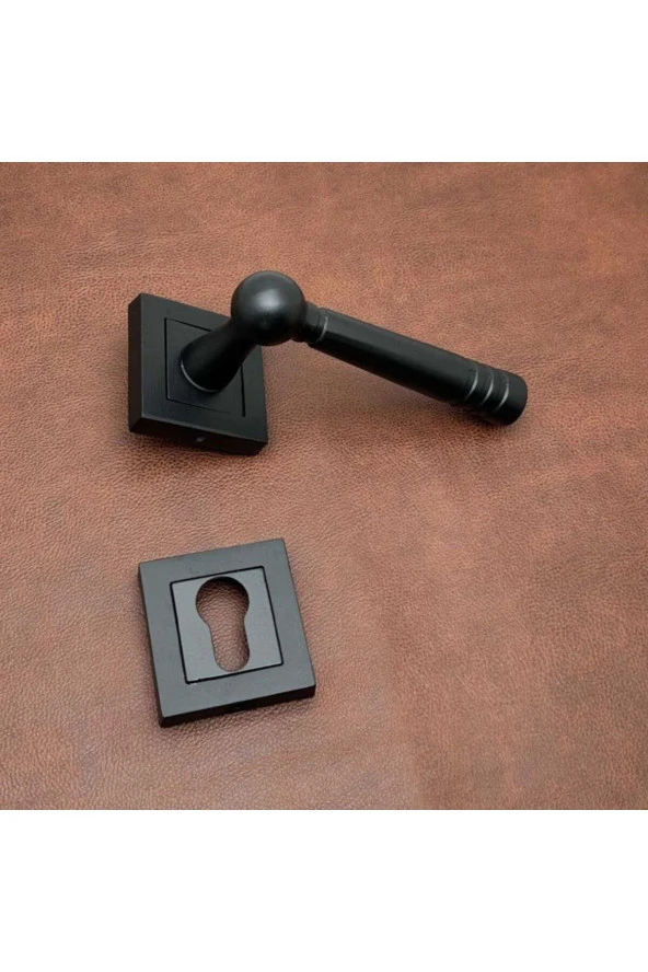 Osmanlı Handles Kare Rozetli Yale Çelik Kapı Kolu 1 Takım - Resim 2