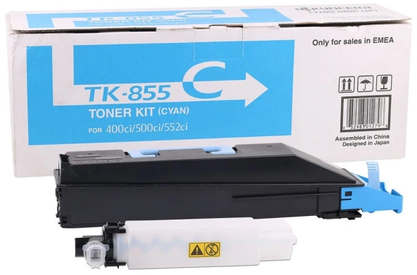 Tonersepeti Kyocera TK-855 Mavi Orjinal Fotokopi Toner