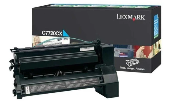 Tonersepeti Lexmark C772-C7720CX Mavi Orjinal Toner 15K.