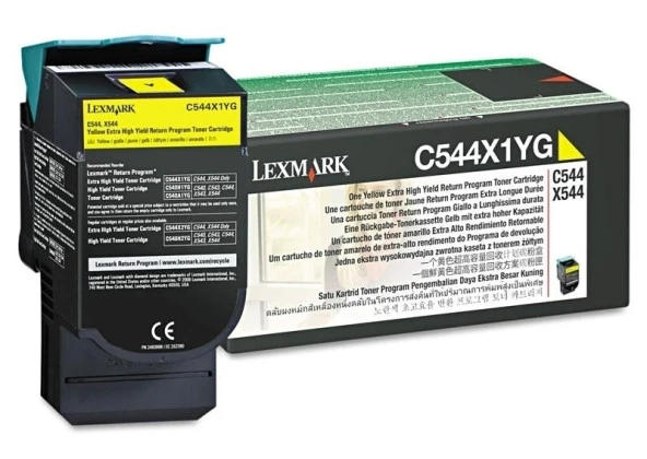 Tonersepeti Lexmark C544-C544X1YG Sarı Orjinal Toner Extra Y.K.