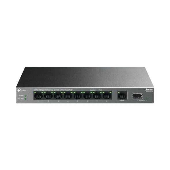 Tp Festa LS1210GP 61W 8GE PoE Switch1SFP,1GE Uplin uplink (3yıl üretici garantili) ürün görseli