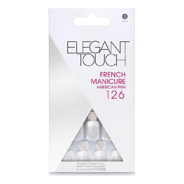 Elegant Touch French Manicure American Pink S 126 -24 Adet 5011522036984 ürün görseli