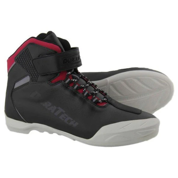 Forte Gt Duratech 23 Milano Korumalı Spor Motosiklet Botu 45 Numara Kırmızı Siyah - 2