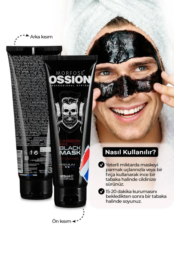 Morfose Osiion Premium  Peel Off Black Soyulan Siyah Maske  125 Ml - 2