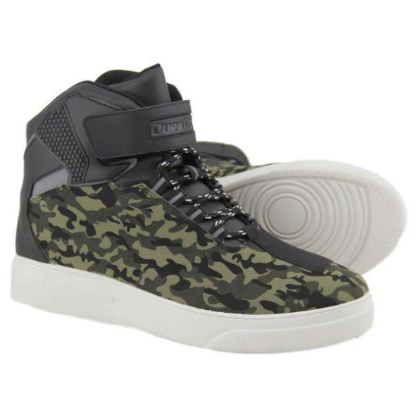 Forte Gt Duratech 27 Fashion Korumalı Yarım Motosiklet Botu 45 Numara Yeşil Kamuflajlı - 3