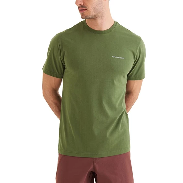 Columbia Csc M Basic Sm Logo Brushed Ss Tee Erkek Kısa Kollu Tişört CS0282-352 - 4