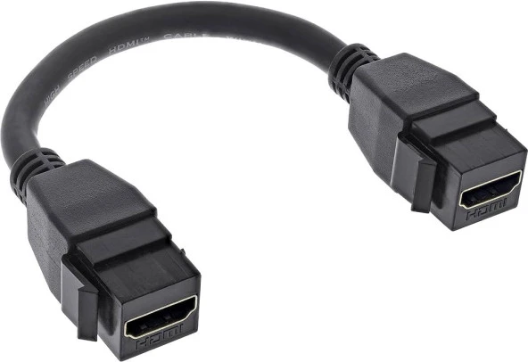 HDMI Dişi - Dişi Siyah Keystone Ara Kablo