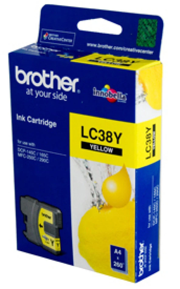 Tonersepeti Brother LC38-LC980 Sarı Orjinal Kartuş