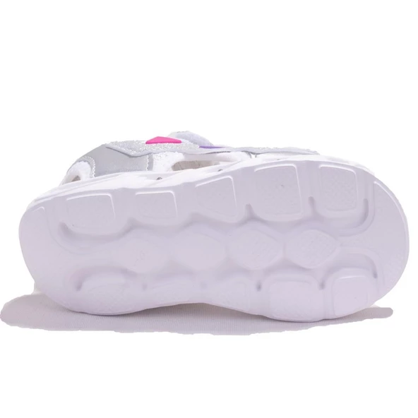 Vicco 321F24Y204 Hilda Beyaz Ortopedik Günlük Işıklı Kız Çocuk Spor Sandalet - 4