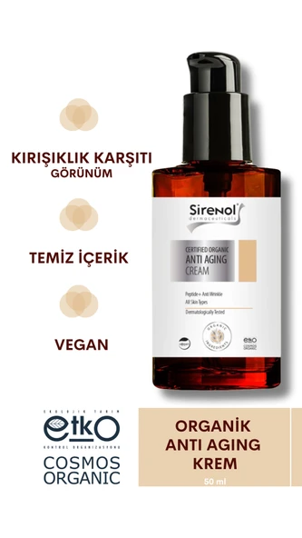 Sirenol Organik Sertifikalı Anti Aging Yüz Kremi 50 mL ürün görseli 1