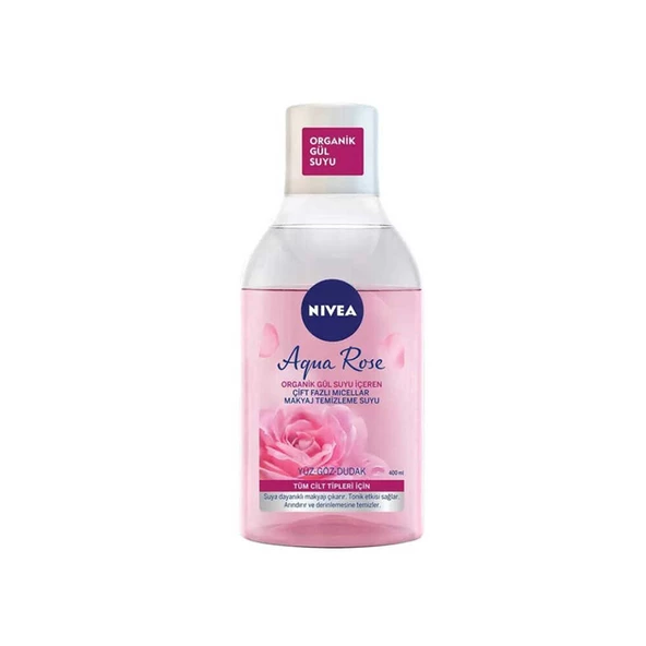 Nivea Aqua Rose Çift Fazlı Micellar Makyaj Temizleme Suyu 400ml