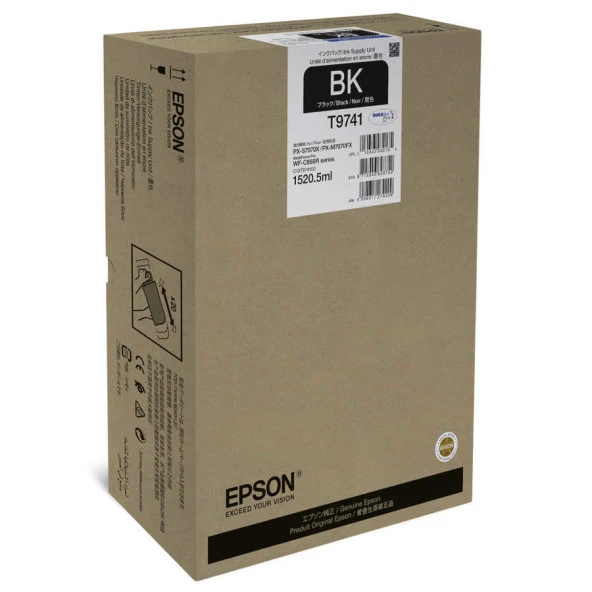 Tonersepeti Epson T9741XL-C13T974100 Siyah Orjinal Kartuş