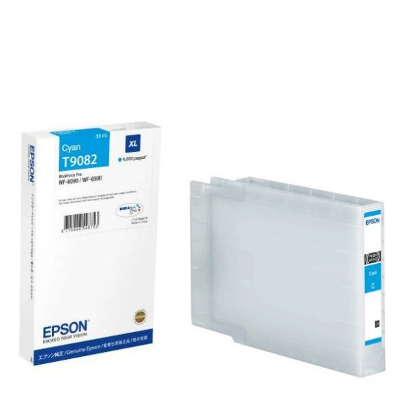 Tonersepeti Epson T9082XL Mavi Orjinal Kartuş