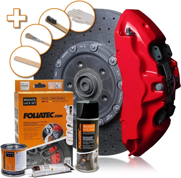 Foliatec Fren Kaliperi Boya Seti 3 Komponet Yaris Kirmizisi - 5