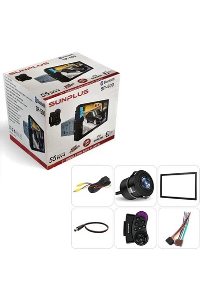 Tofaş Uyumlu Double Teyp 7 4X55W Mirrorlink Sunplus SP-500 - 2