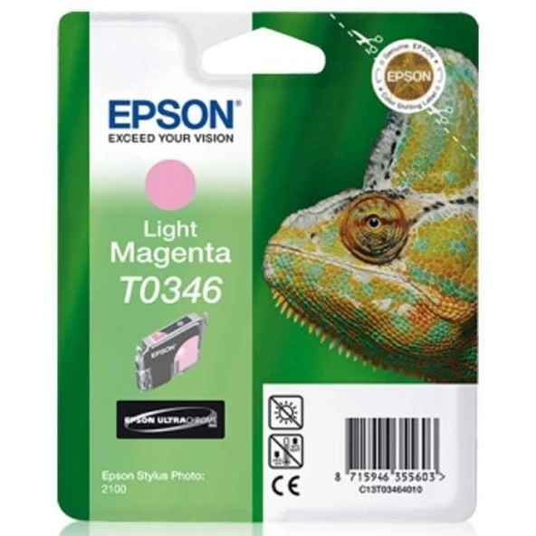 Tonersepeti Epson T0346-C13T03464020 Orjinal Açık Kırmızı Kartuş