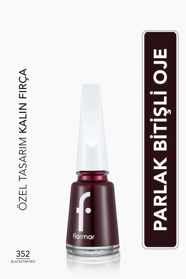Flormar Sedefli Parlak Oje (Bordo) - Nail Enamel -