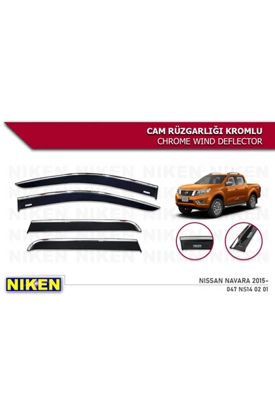 Nissan Navara Kromlu Cam Rüzgarlığı 2015 Sonrası