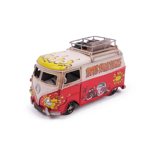 Dekoratif Metal Minibüs Çerçeveli ve Kumbaralı 1304E-3831 Model-M78 - 2