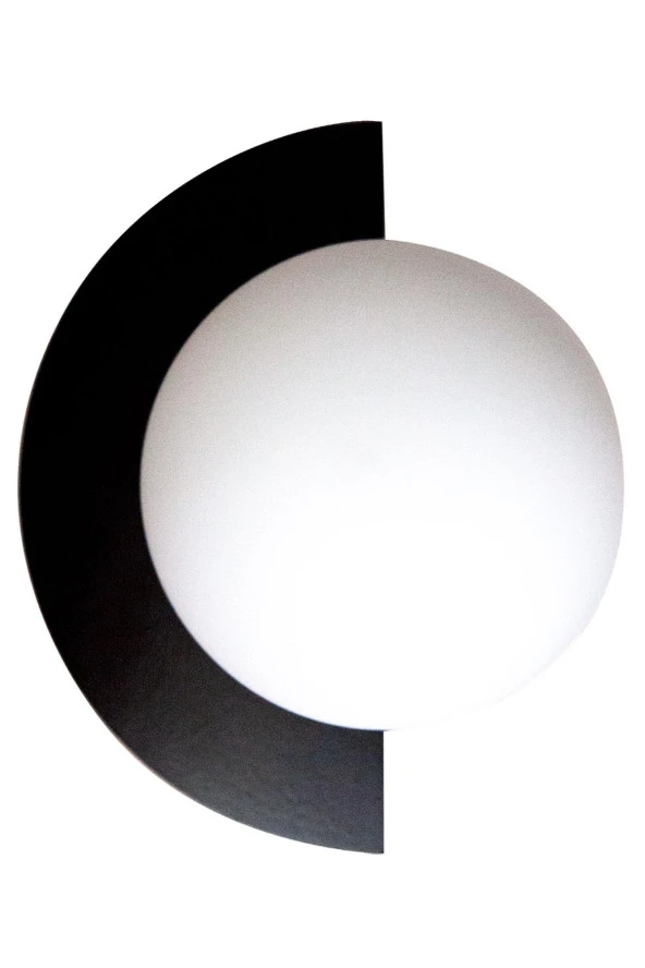 D-light Yarım Dünya Aplik Siyah