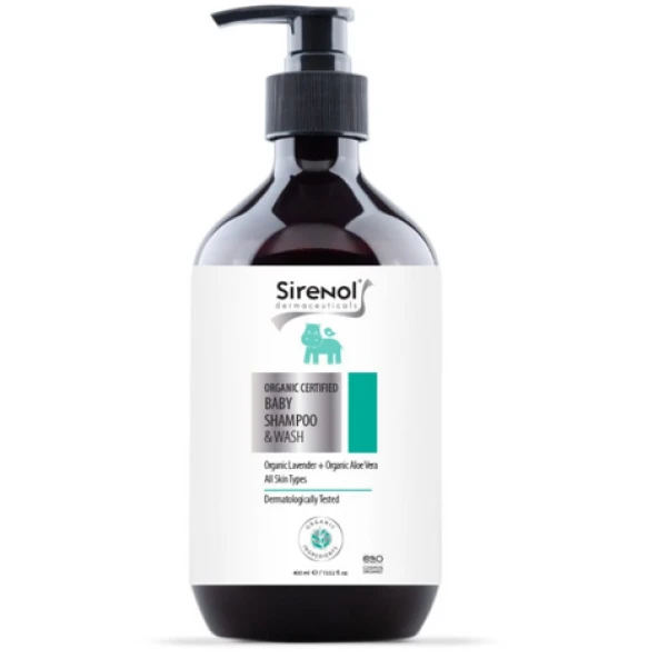 Sirenol Organik Bebek Saç Vücut Şampuanı 400 mL - Resim 2