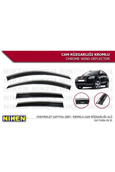 Chevrolet Captiva Cam Rüzgarlığı Kromlu 2007+