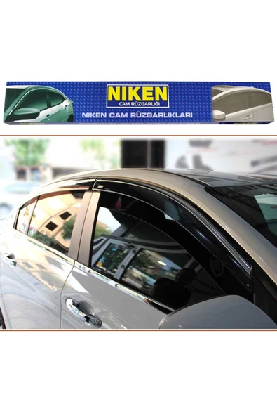 Renault Megane 4 hb Kromlu Cam Rüzgarlığı Niken 2016+ - 2
