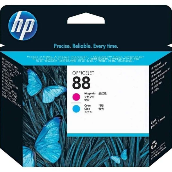 Tonersepeti Hp 88-C9382A Orjinal Mavi Ve Kırmızı Baskı Kafası