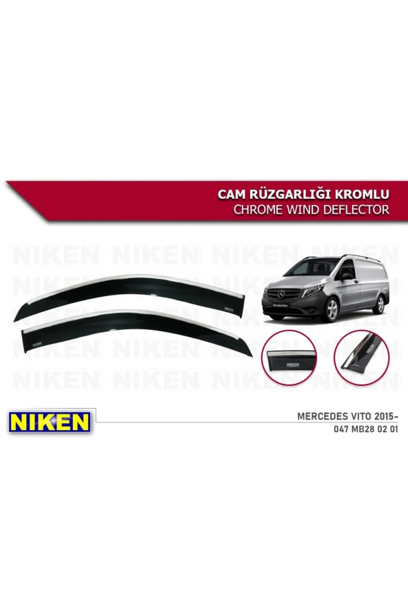 Mercedes Vito Kromlu Cam Rüzgarlığı 2015 Sonrası 2li