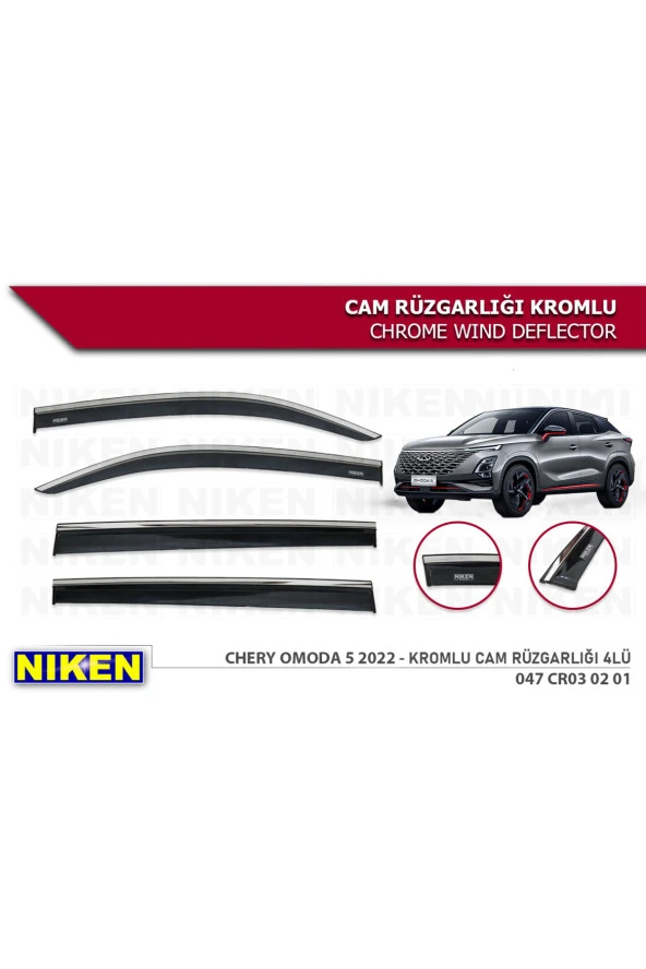 Chery Omoda 5 2022-2023 Kromlu Cam Rüzgarlığı