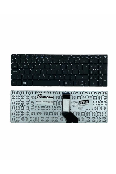 Acer ile Uyumlu Aspire E5-553, E5-553G, E5-553-tg, E5-573, E5-573G Notebook Klavye Siyah TR