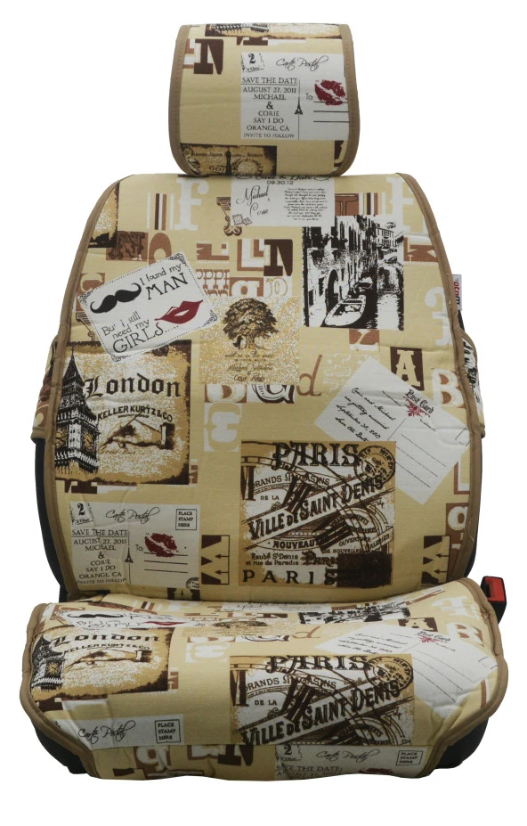 Koruyucu Oto Koltuk Minderi Desenli 2'li Set - 2