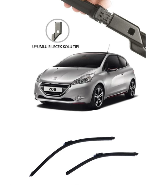 Peugeot 208 2012-2019 Ön Takım Silecek