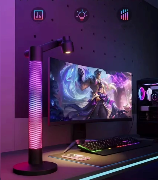 Newface MF02 RGB Masaüstü Tuya Destekli Ambiyans Dekoratif Lamba - 5