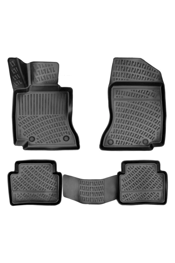 Mercedes C Serisi W206 2021-2023 Siyah 3D Havuzlu Paspas - 2