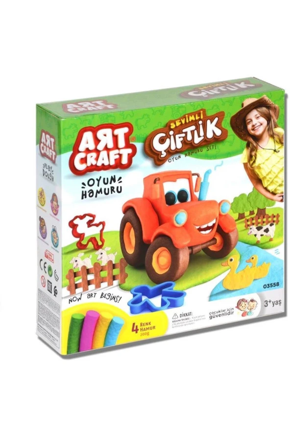 DEDE Art Craft Sevimli Çiftlik Oyun Hamuru Seti